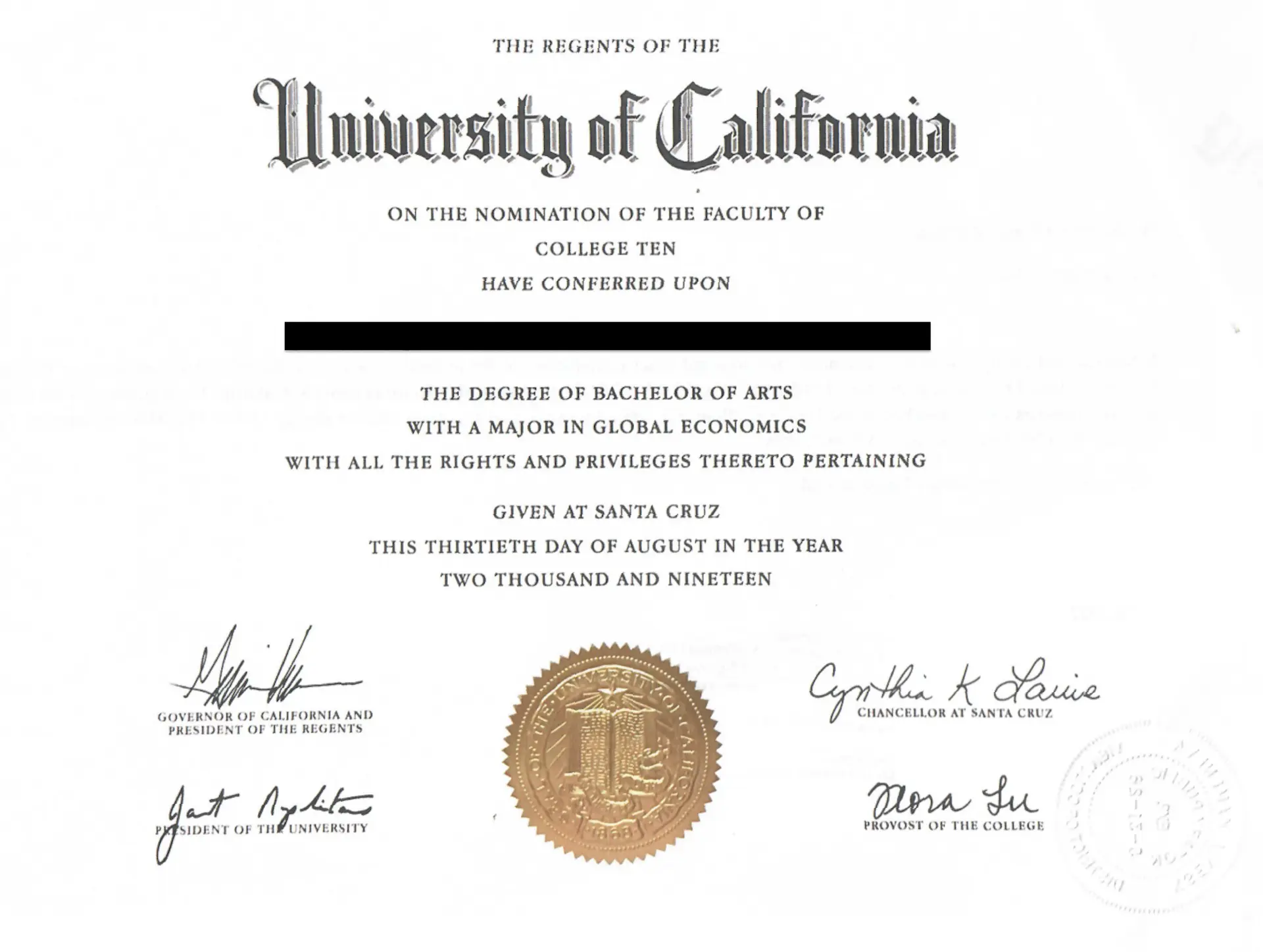 Amerika Birleşik Devletleri’nden Diploma