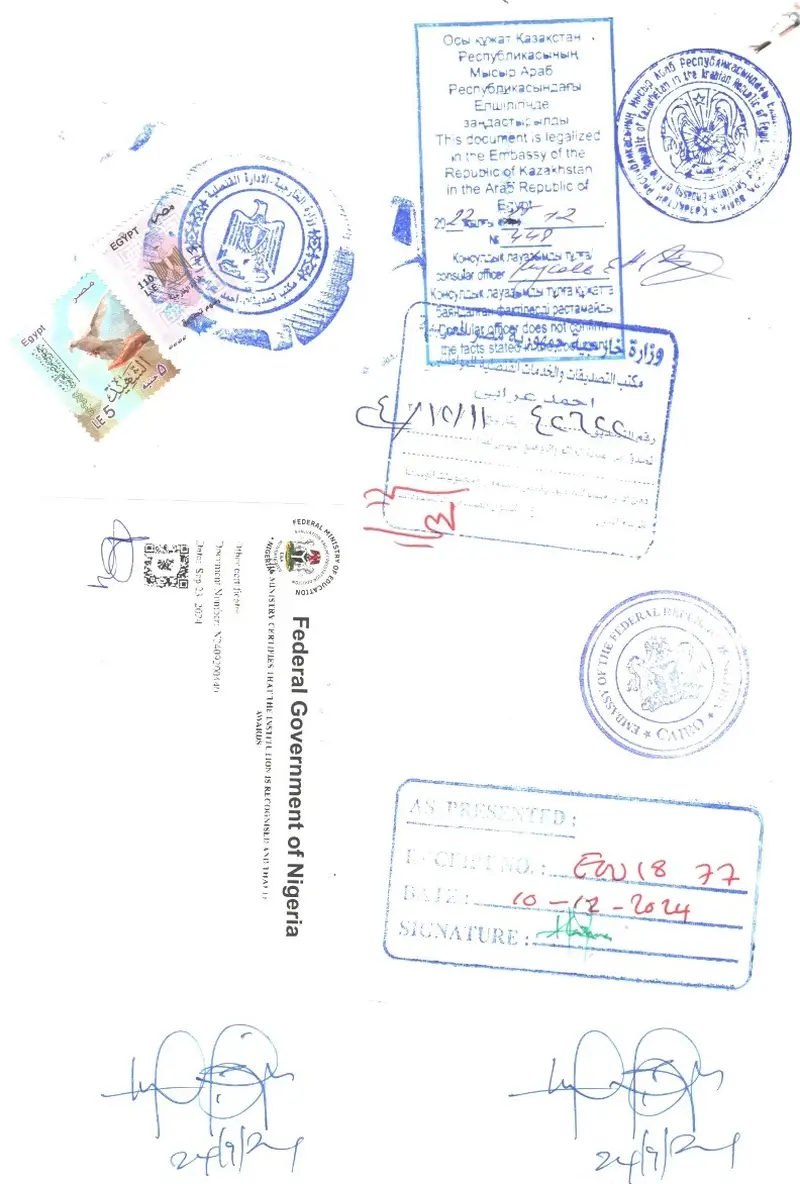 Kazakistan belgelerinin konsolosluk tasdiki Kazakistan belgelerinin konsolosluk tasdiki